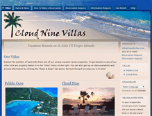 Tablet Screenshot of cloud9villas.com